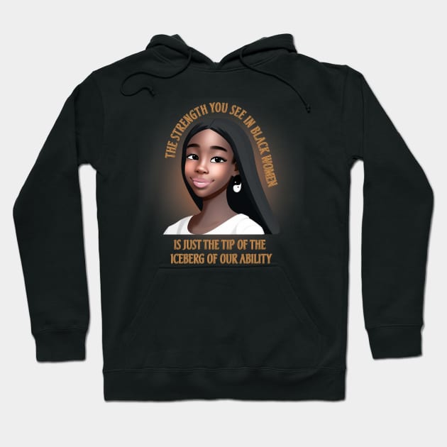 Black Girl Hoodie by beatrizestampas